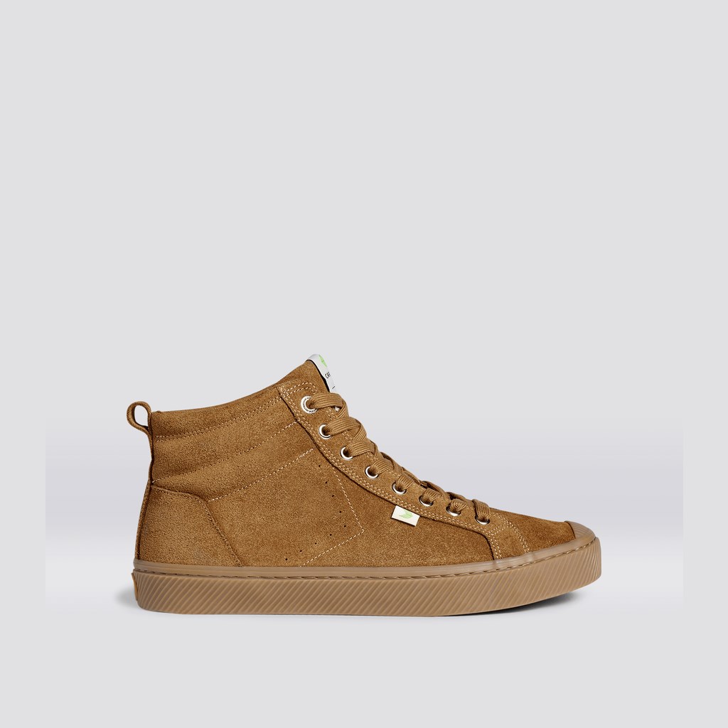 OCA HIGH Cariuma High Top Daim Camel Homme | JSS-5402443